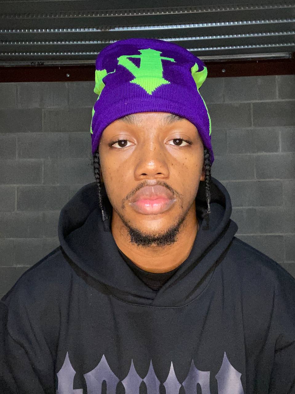 “4GIVEN” SATIN-LINED BEANIE (JOKER)