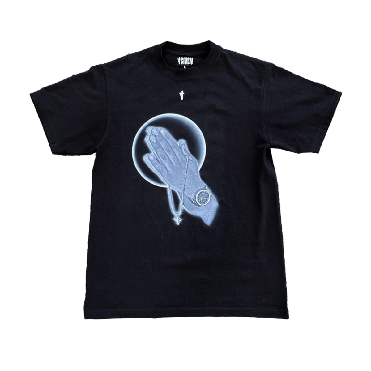 "PRAYING HANDS 2.0" TEE (BLACK)