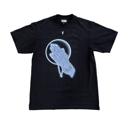 "PRAYING HANDS 2.0" TEE (BLACK)